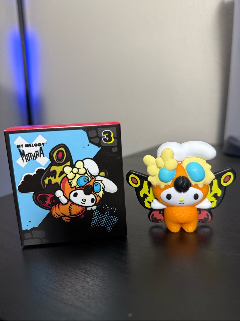 My Melody x Mothra Orange Collectible Vinyl Figure - Cute Kids Toy